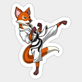 Fox Karate Sticker